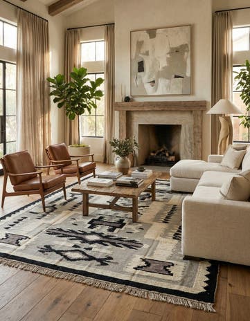 8' 1 x 10' 5 Hand Knotted Darya Wool Rug