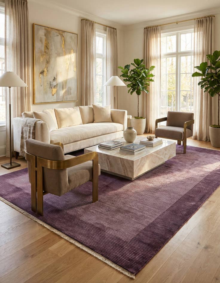 Detail image of 8' x 11' 4  Hand Knotted Darya Wool Rug