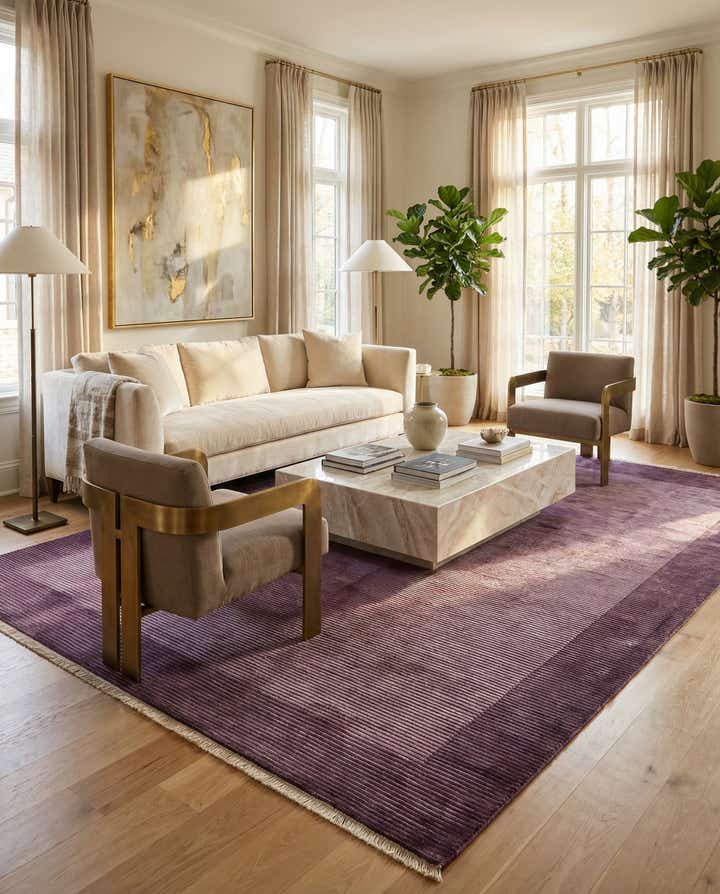 8' x 11' 4 Hand Knotted Darya Wool Rug