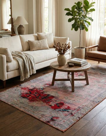 3' 10 x 6' 5 Hand Knotted Ultra Vintage Persian Wool Rug