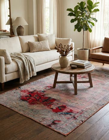 3' 10 x 6' 5 Hand Knotted Ultra Vintage Persian Wool Rug