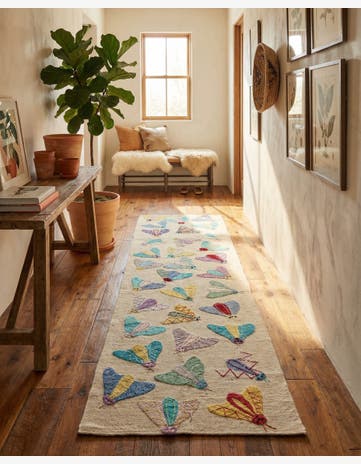 2' 3 x 7' 10 Hand Woven Kilim Suzani Wool Runner Rug