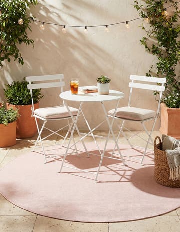 5' 1 x 5' 1 Easy-Clean Jill Zarin Palm Springs Indoor / Outdoor Round Rug