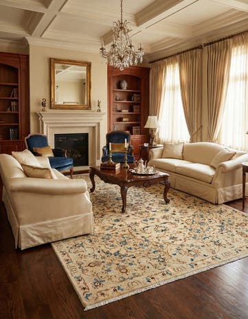 6' 4 x 9' 11 Kashan Rug