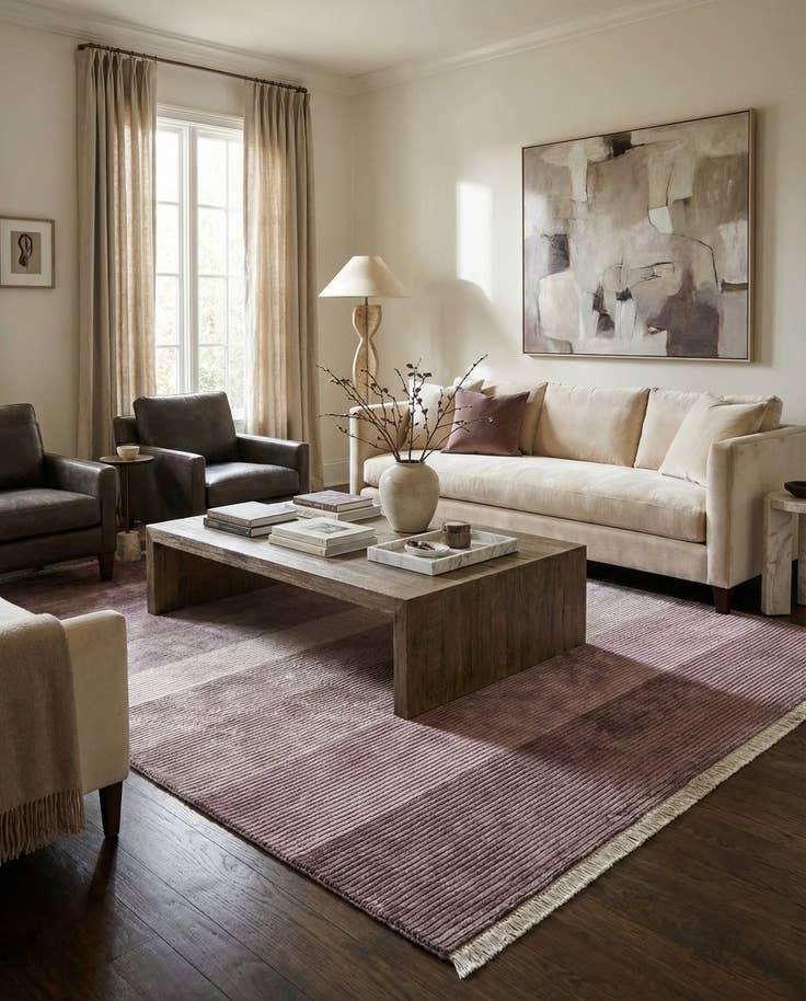 Detail image of 6' 7 x 10' Hand Knotted Darya Wool Rug