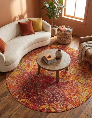 8' x 8' Washable Hyacinth Round Rug