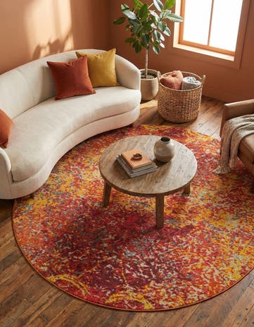 8' x 8' Washable Hyacinth Round Rug