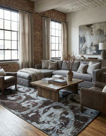 9' x 12' Ultra Vintage Wool Rug