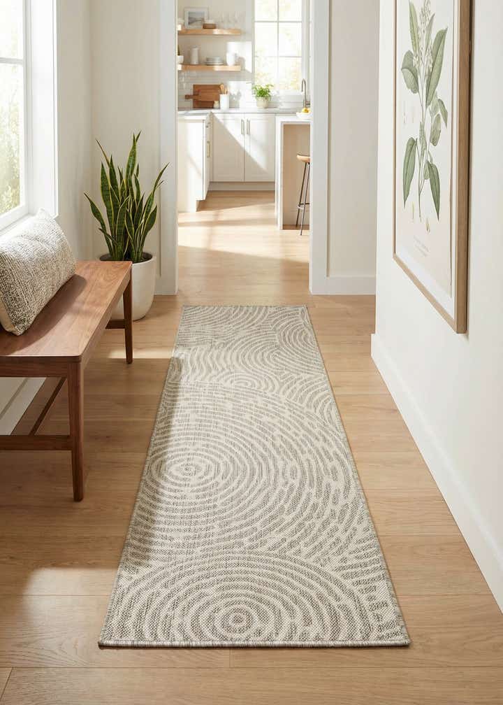 2' x 6' Easy-Clean Modern Indoor / Outdoor Runner Rug