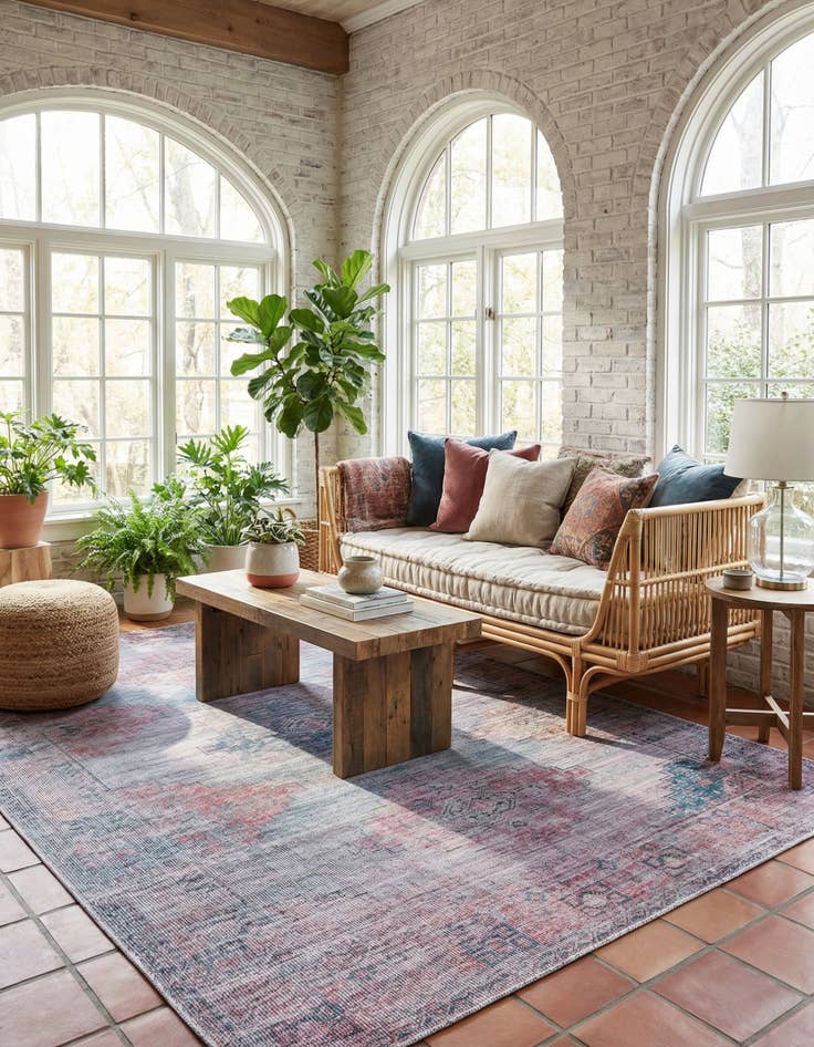 Detail image of 6' x 9'  Washable Sisu Rug