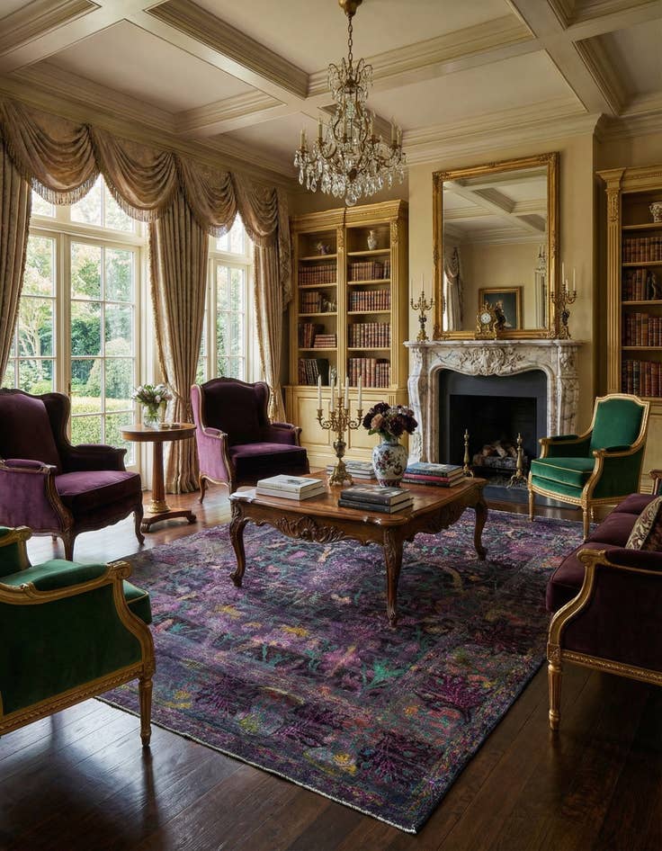 Detail image of 7' 11 x 11' 3  Hand Knotted Kundan Rug