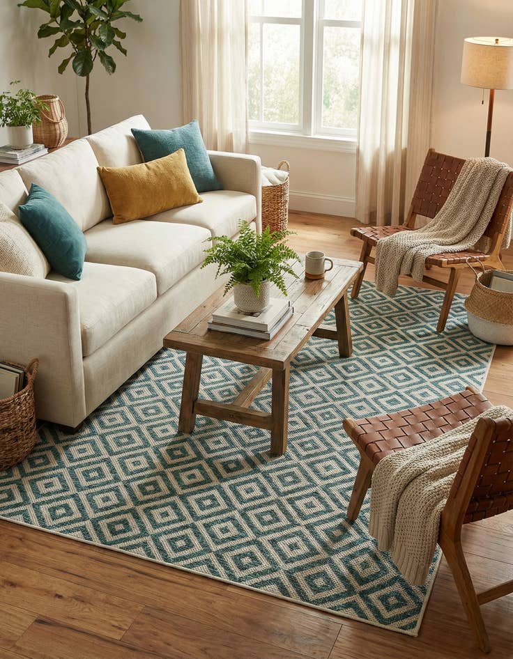 Detail image of 4' x 6'  Washable Jill Zarin Costa Rica Indoor / Outdoor Rug