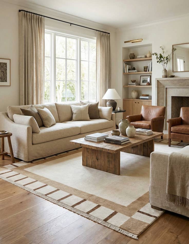 Detail image of 6' 9 x 9' 5  Hand Knotted Darya Wool Rug