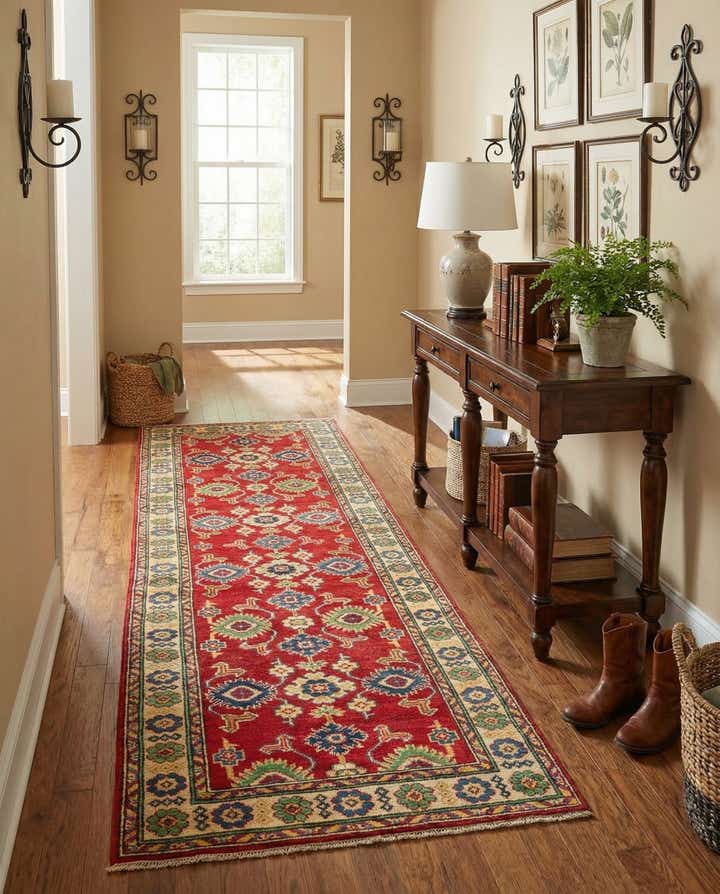 2' 8 x 9' 8 Hand Knotted Kazak Runner Rug