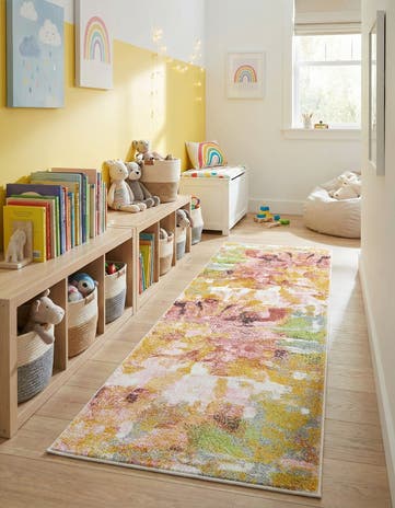 2' 2 x 6' 1 Abstract Whimsy Kids Runner Rug