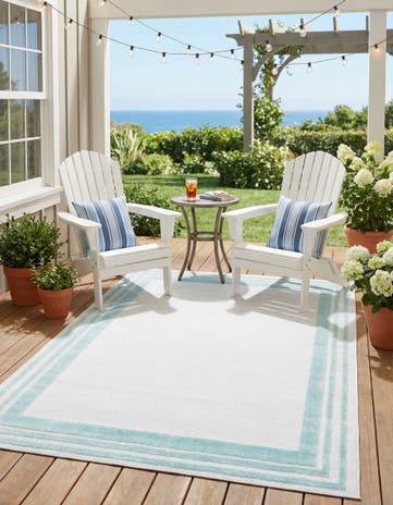 5' 3 x 8' Easy-Clean Aruba Indoor / Outdoor Rug