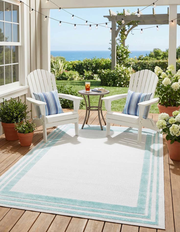 Detail image of 5' 3 x 8'  Washable Aruba Indoor / Outdoor Rug