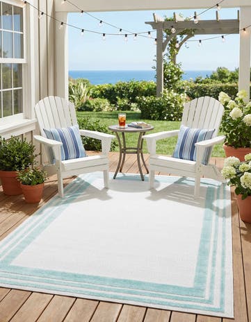 5' 3 x 8' Easy-Clean Aruba Indoor / Outdoor Rug
