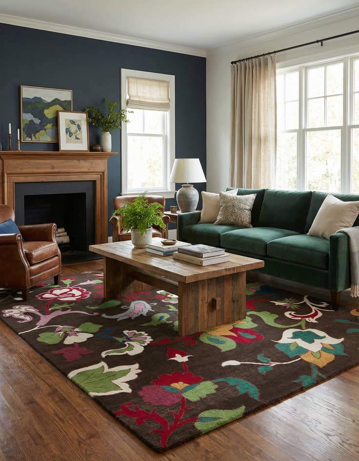 Detail image of 8' x 10' Agra Rug