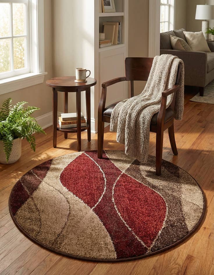 Detail image of 3' x 3' Harvest Round Rug