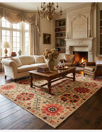 8' 2 x 10' 5 Hand Knotted Ariana Ziegler Oriental Rug
