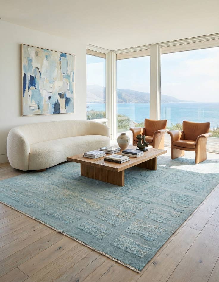 Detail image of 7' 10 x 10' 7  Hand Knotted Darya Wool Rug