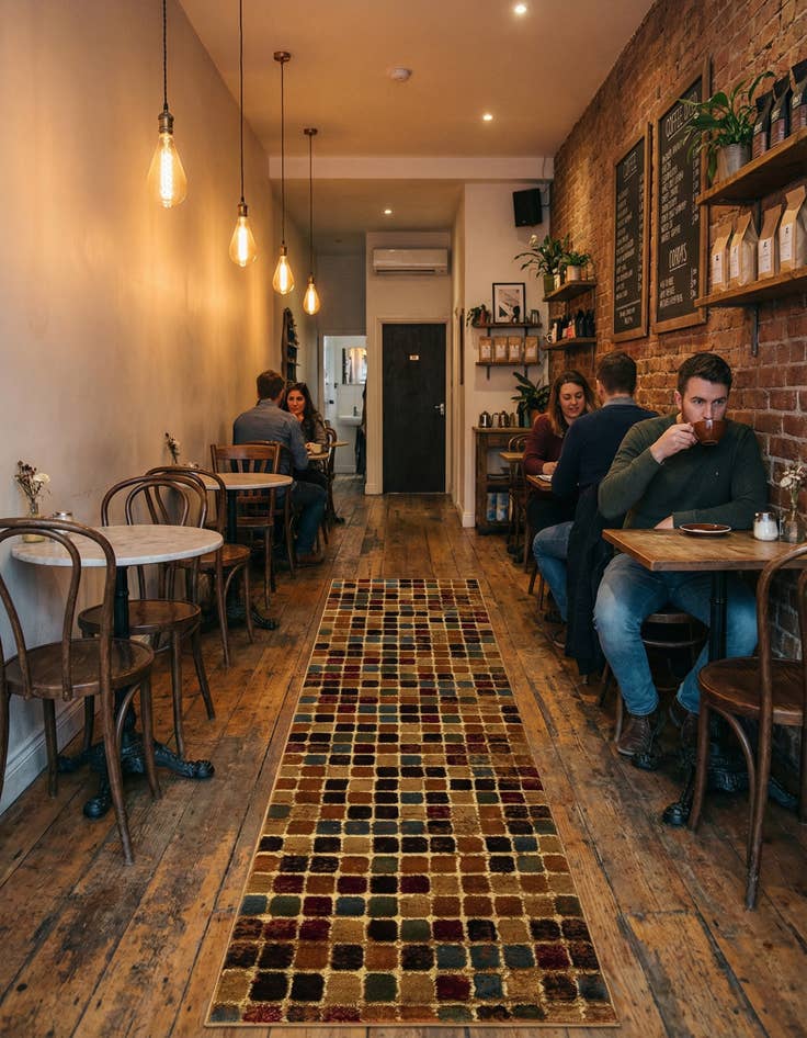 Detail image of 2' 7 x 10' Cafe Runner Rug