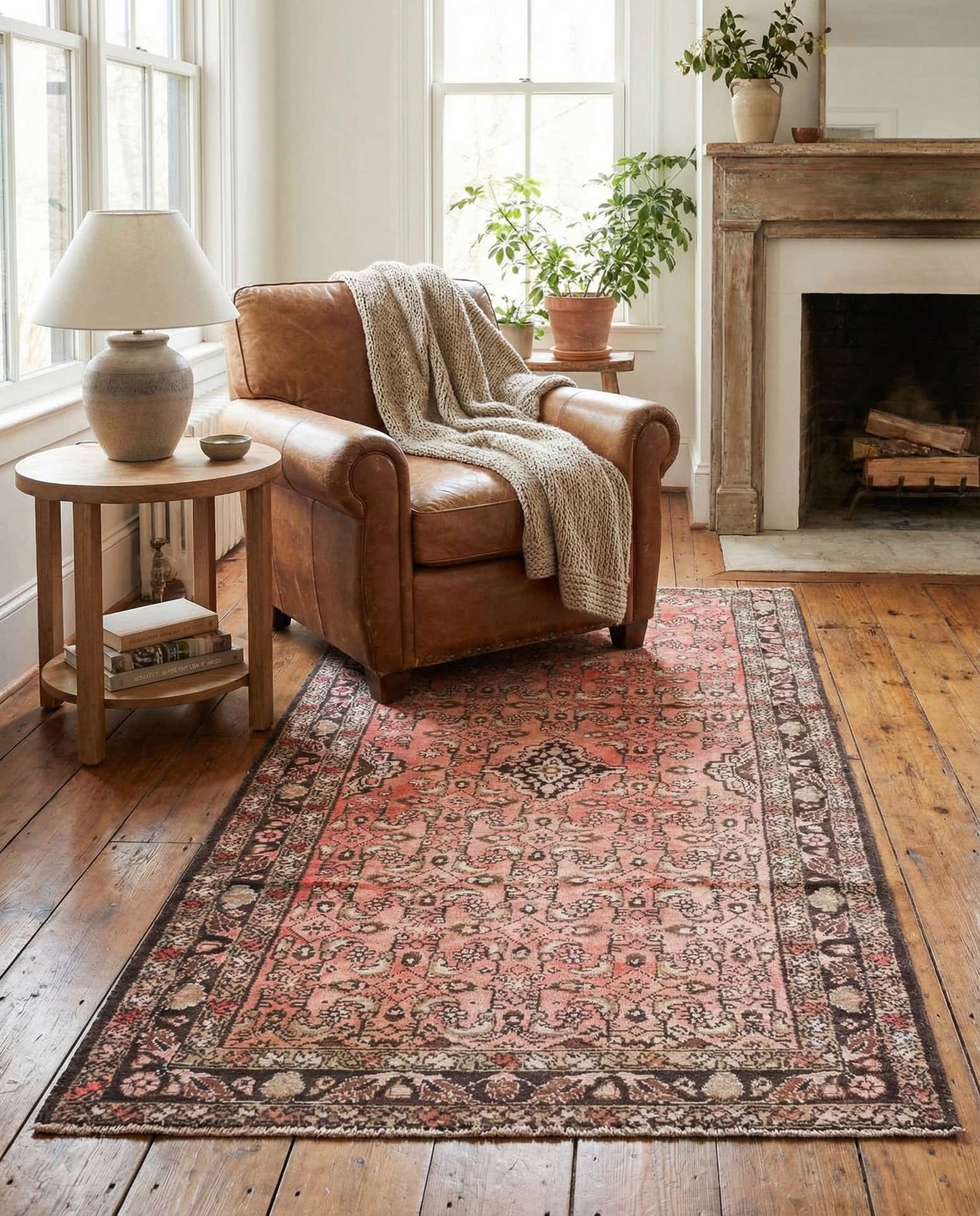 4' x 6' 3 Hand Knotted Ultra Vintage Persian Wool Rug