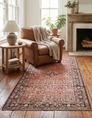 4' x 6' 3 Hand Knotted Ultra Vintage Persian Wool Rug
