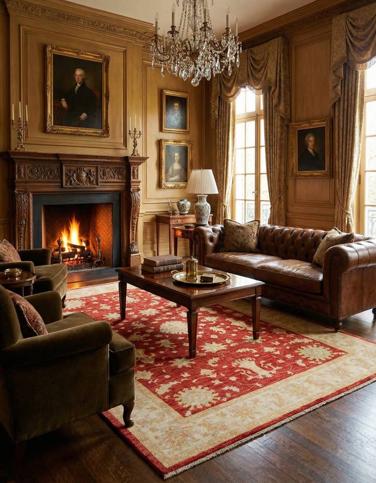 Detail image of 5' 7 x 8' 1 Ziegler Wool Rug