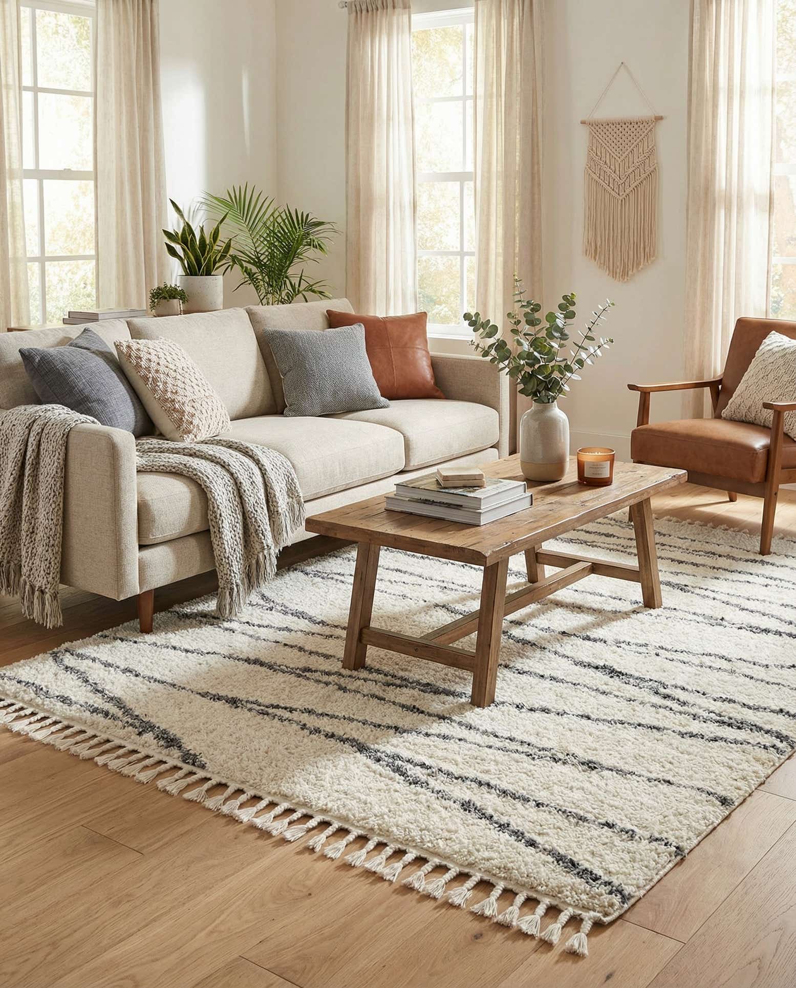 5' 3 x 8' Serenity Shag Rug