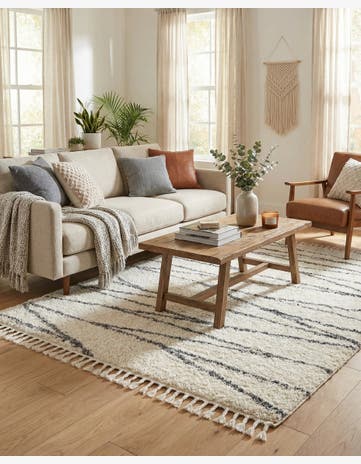 5' 3 x 8' Serenity Shag Rug