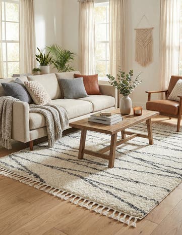 5' 3 x 8' Serenity Shag Rug