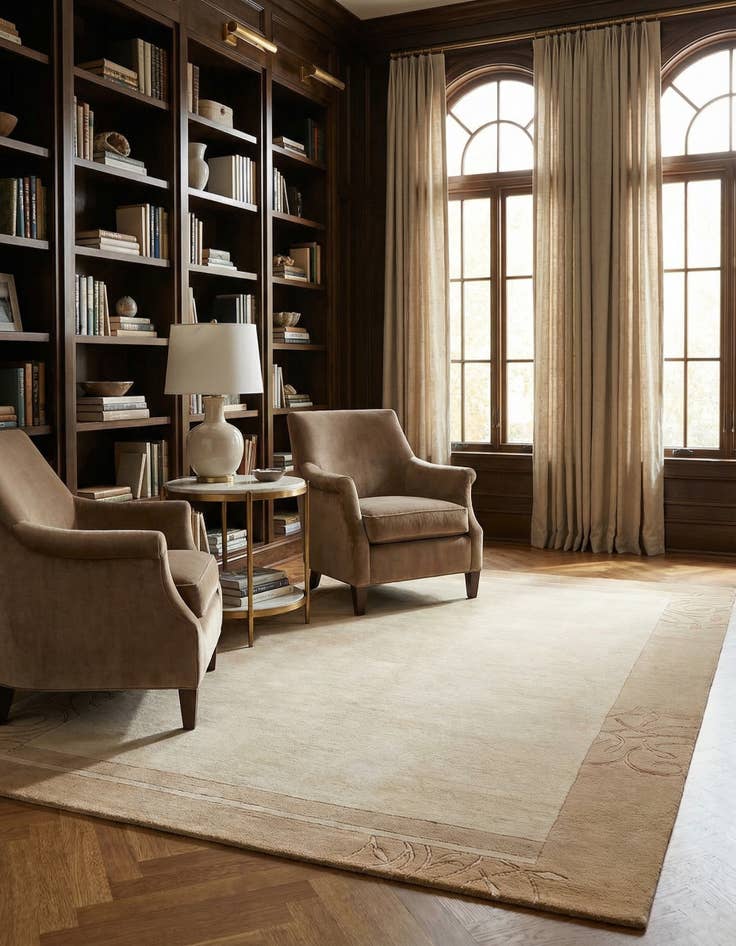 Detail image of  4' 9 x 6' 7  Hand Knotted Nepal Rug