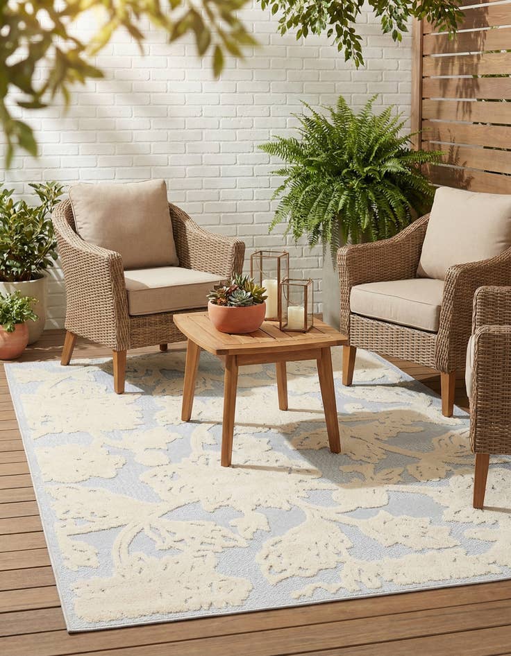 Detail image of 5' 3 x 8'  Washable Aruba Indoor / Outdoor Rug