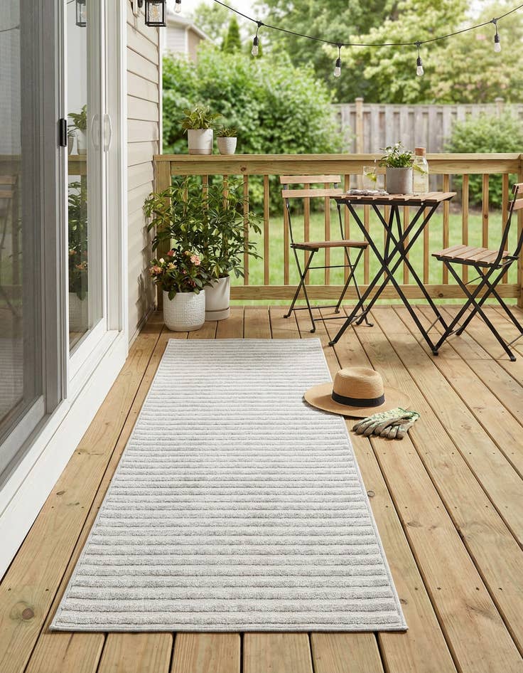 Detail image of 2' x 8' Easy-Clean Sabrina Soto Indoor / Outdoor Runner Rug