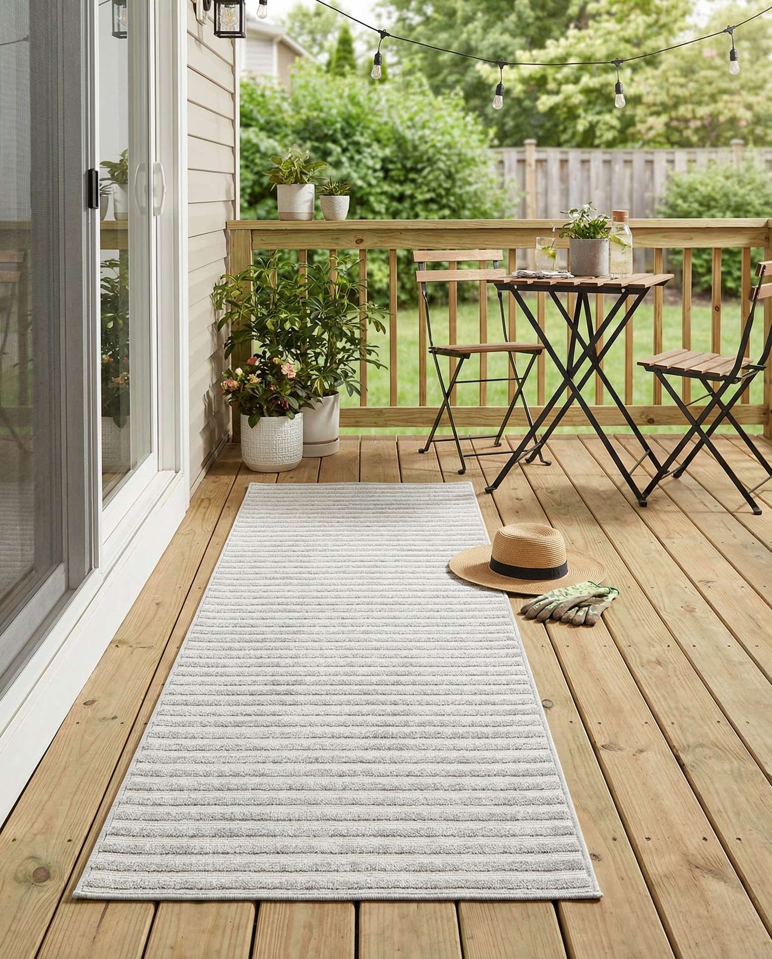 2' x 8' Easy-Clean Sabrina Soto Indoor / Outdoor Runner Rug