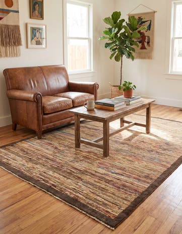 5' x 6' 6 Hand Knotted Modern Ziegler Rug