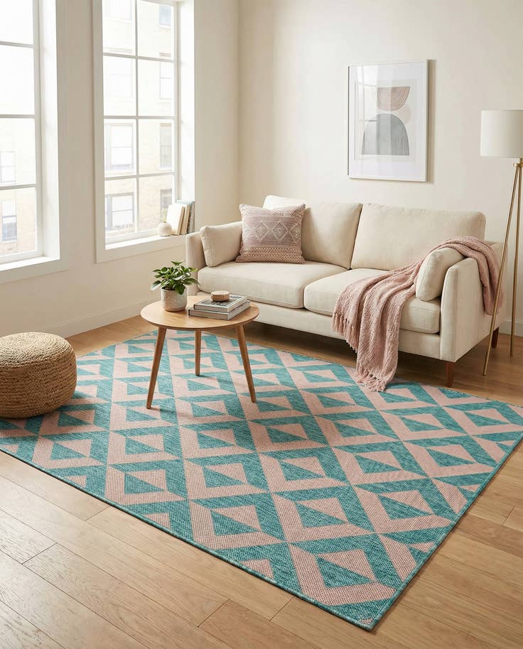 Detail image of 4' x 6' Easy-Clean Jill Zarin Napa Indoor / Outdoor Rug