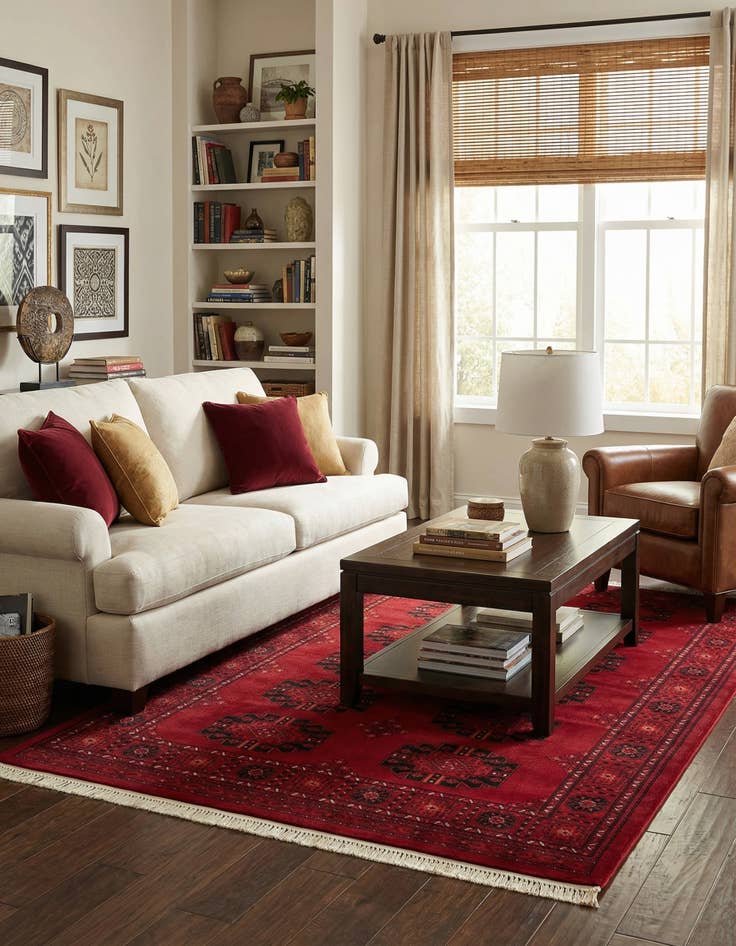 Detail image of 6' x 9' Bokhara Rug