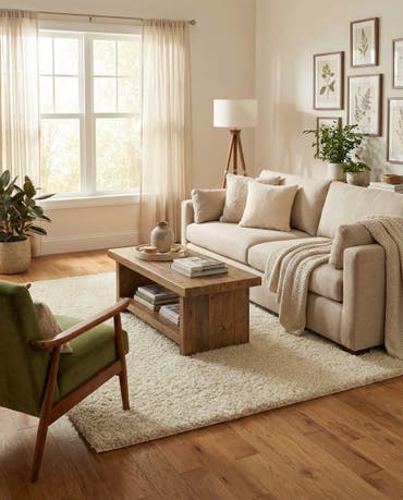  5' 3 x 8' Solid Shag Rug