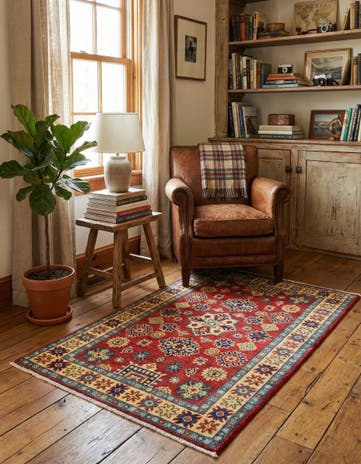 2' 8 x 4' 3 Hand Knotted Kazak Rug