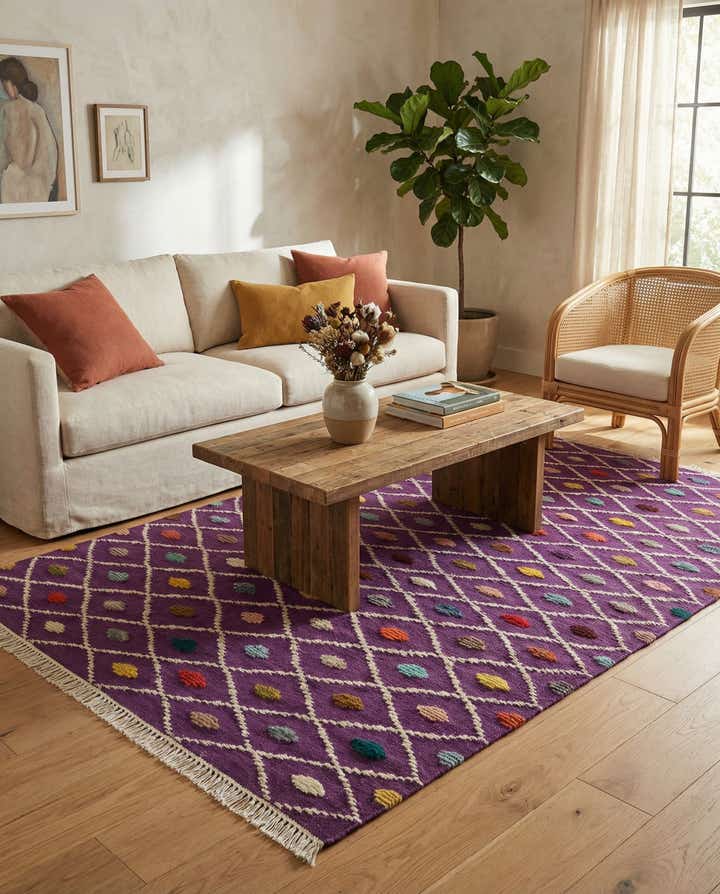 4' x 6' 5 Hand Knotted Darya Wool Rug