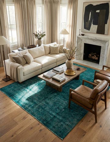 9' 3 x 12' 6 Hand Knotted Ultra Vintage Persian Wool Rug