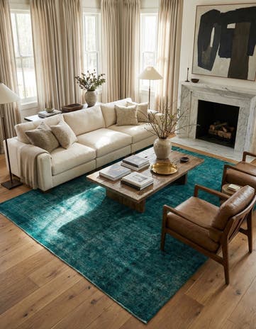 9' 3 x 12' 6 Hand Knotted Ultra Vintage Persian Wool Rug