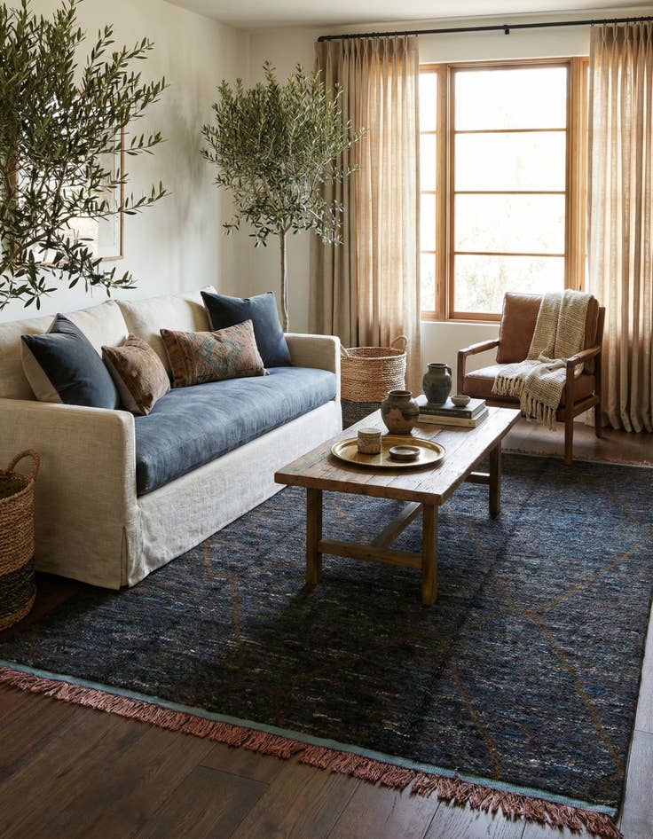 Detail image of 8' x 11' 1  Hand Knotted Moroccan Wool Rug