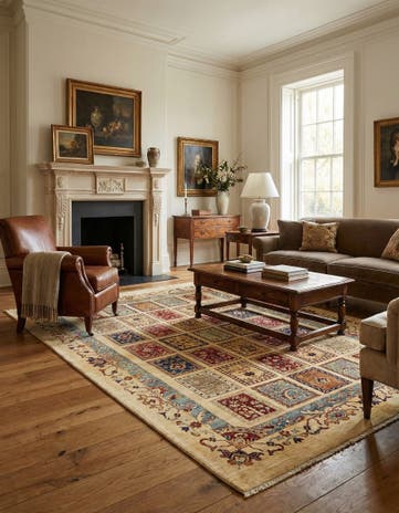 5' 7 x 7' 8 Hand Knotted Ariana Ziegler Rug