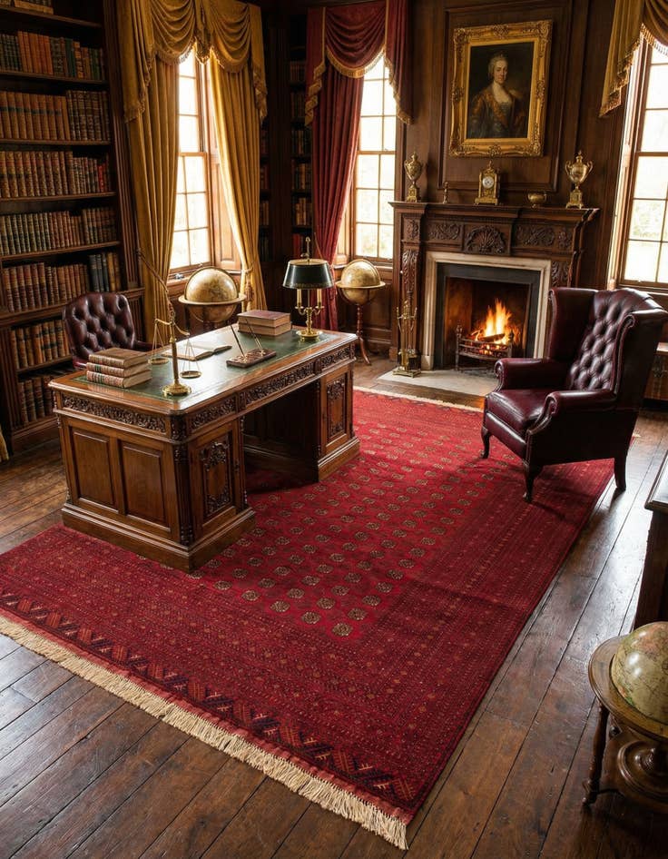 Detail image of 6' 8 x 9' 11 Barmacid on Silk Rug