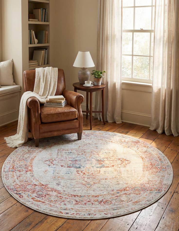 Detail image of 3' 10 x 3' 10 Noble Round Rug