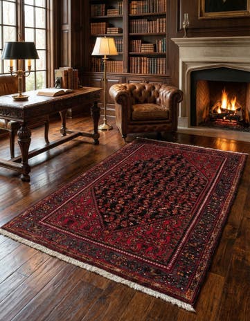 4' 4 x 7' 7 Zandjan Rug